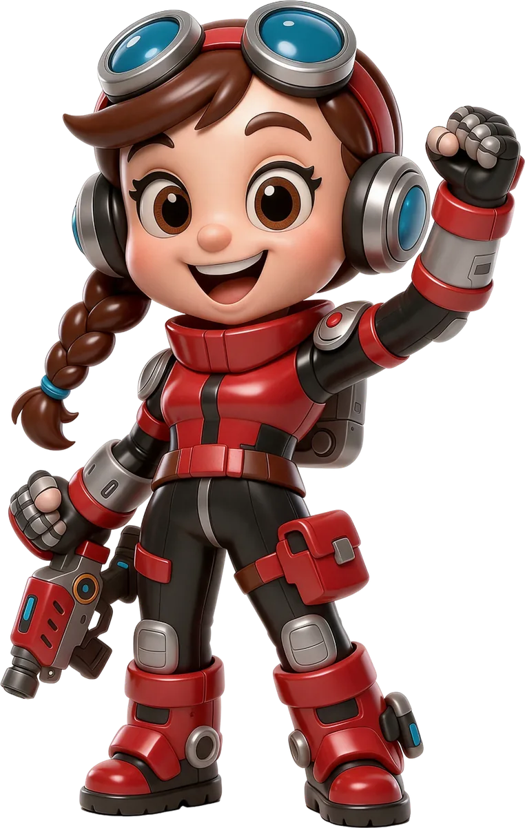Engi, das Technik- und Robotik-Maskottchen